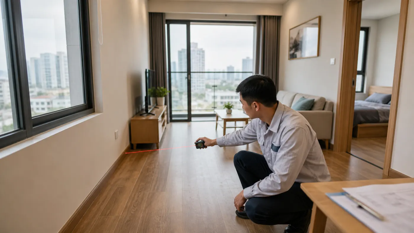 Kiểm tra chất lượng căn hộ thực tế
